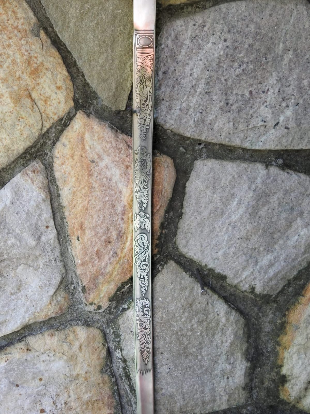 U.S M-1850 Staff and Field Officer Sword, Steel Scabbard Black With brass fittings - Image 3