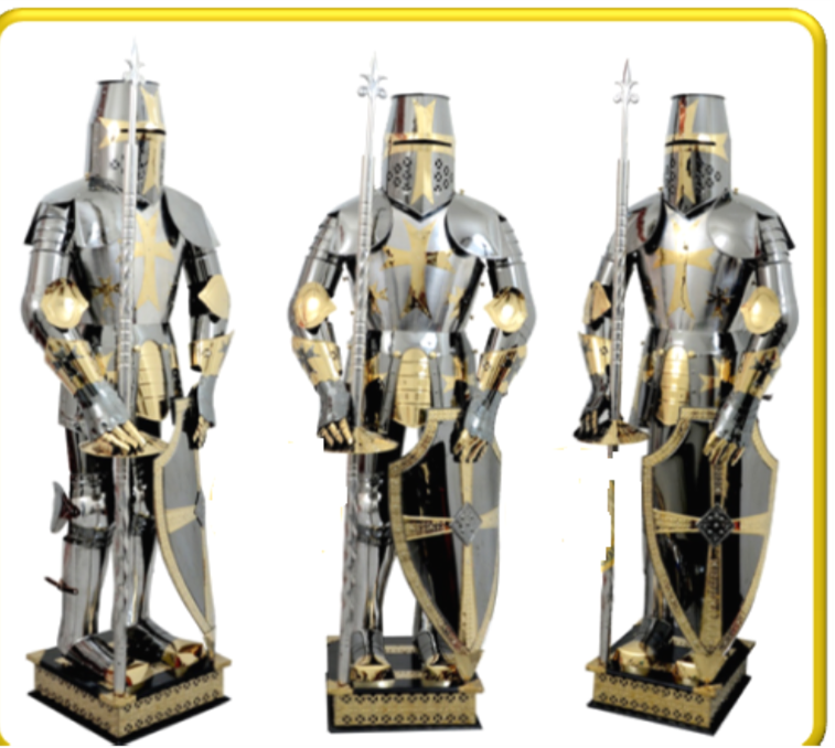 MEDIEVAL CRUSADER SUIT OF ARMOR