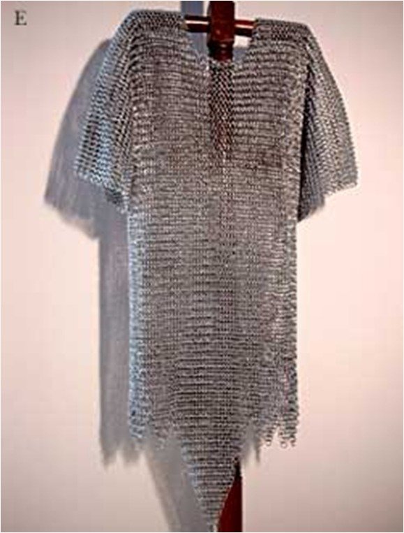 Chainmail Shirt Butted Half Sleeves, 10 mm / 16 Ga. 4 in 1 Pattern weaving