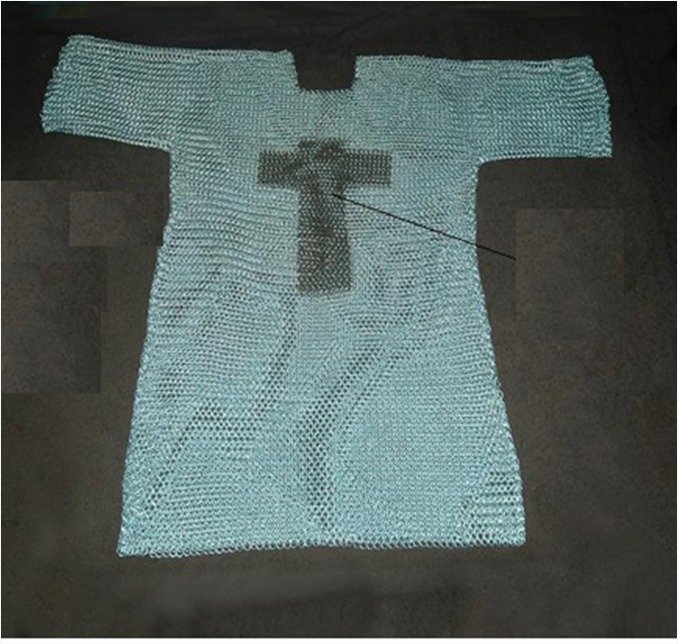 Chainmail Shirt Butted Half Sleeves 10 mm / 16 Ga. 4 in 1 Pattern weaving